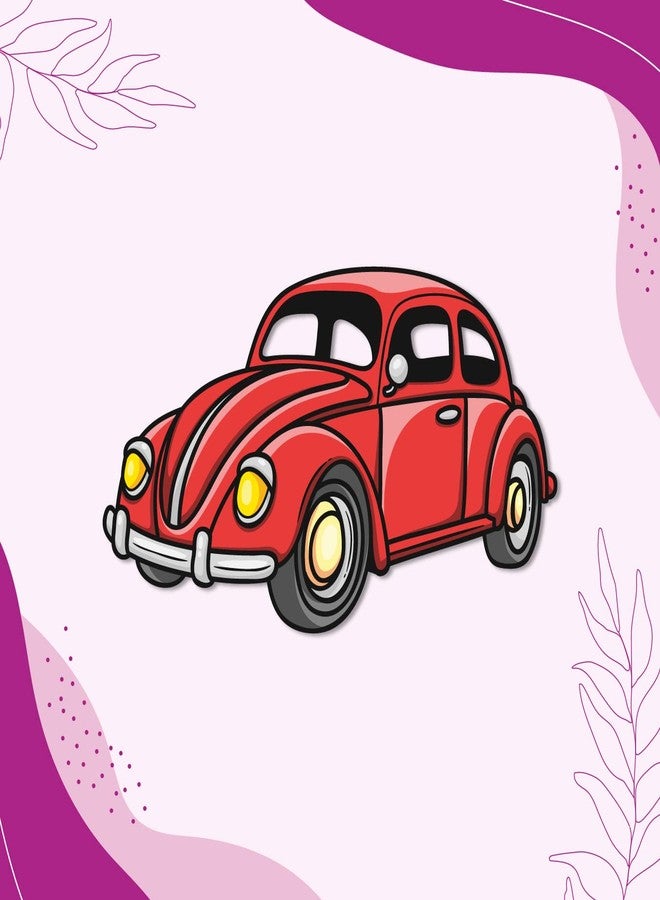 Bhai Please Beetle Vintage Car Wooden Fridge Magnet - Image 5